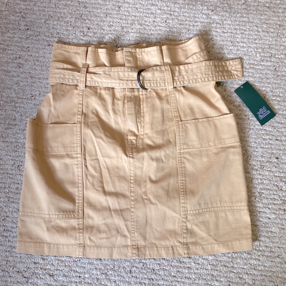 Utility Mini Skirt with Belt